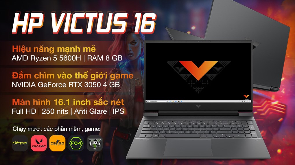 Laptop gaming HP VICTUS 16-r0127TX 8C5N2PA