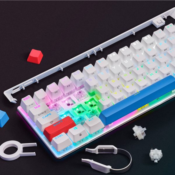 Bàn phím Corsair K70 PRO MINI WIRELESS RGB MX Red - White