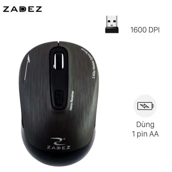 Chuột không dây Zadez M325 Tuxedo